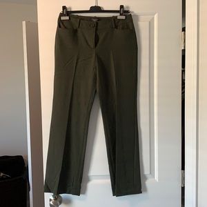 Talbots dress slacks, dark/army green, size 4p